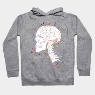 Skull and brain Hoodie